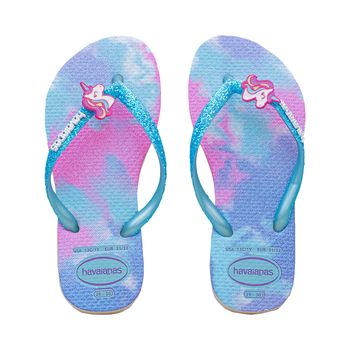 Chinelo-Branco-e-Azul-Kids-Slim-Unicornio-Glitter-|-Havaianas-Tamanho--23---Cor--BRANCO-0